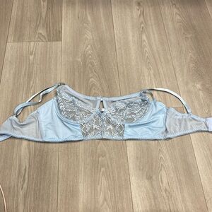 Blue Lacey Bra Lingerie